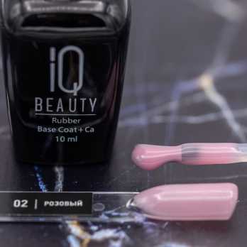 IQ Beauty Камуфлирующее базовое покрытие каучуковое с кальцием IQ Beauty (розовый) 10 мл