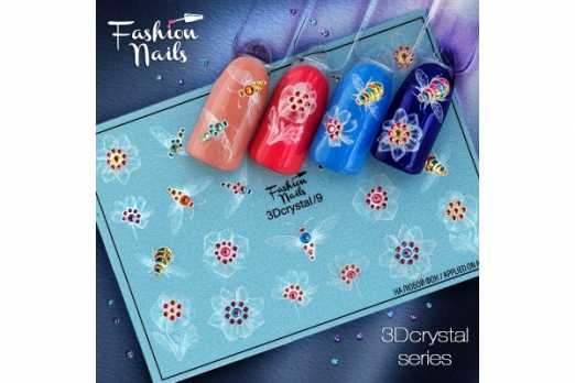 Fashion Nails слайдер 3D crystal