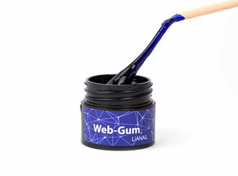 WSSO-020 Гель-краска для покрытия ногтей.  Web-gum Синяя LiANAiL